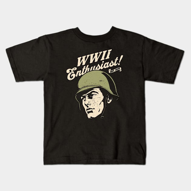 World War 2 Enthusiast Kids T-Shirt by Distant War